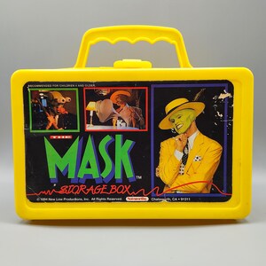 THE MASK カード コレクション 1994　非売品 Vintage 1994 the Mask Plastic Storage Box / Lunch Box / Retro