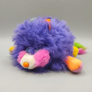 Vintage Popples Mini Baby Purple 6 Inch Popple Puffling 1986 Stuffed Animal Plush / Stuffed Animal / 1980s 80s / Retro Popples