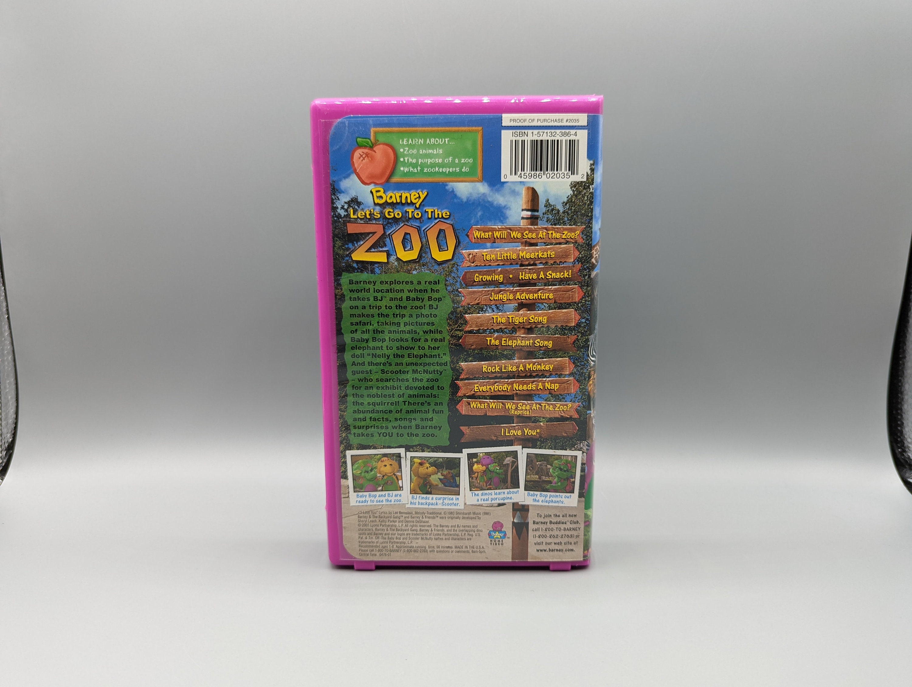 Barney let s go to the zoo vhs vintage video vhs tape etsy