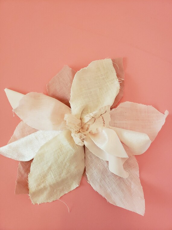 Vintage Style Hair Adornment Flower Hairpiece Velvet Linen  display picture 3