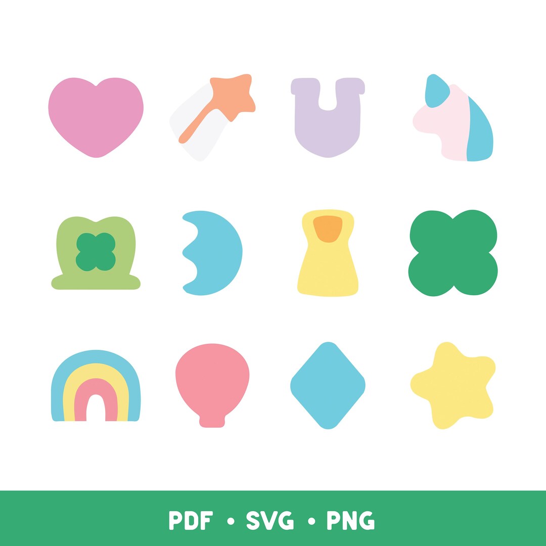 Lucky Cereal SVG PNG PDF Bundle | Charms Cut Files | Lucky Svg, St ...