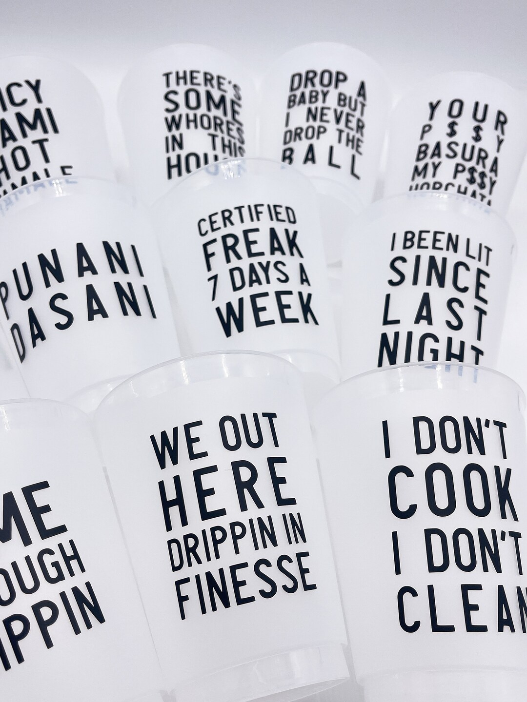 12 Cups Lyrics Sticker Vinyl Lizzo, Cardi B, 100 That Bitch, About