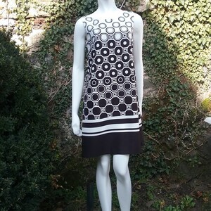 New modern patterned Jersey dress. Daily dress, Party dress, Coctail dress, Casual dress, Loose and comfortible summer dress.Balck and white