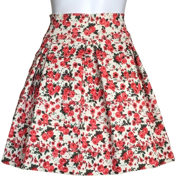 Floral Skirt Black & White/ Divided H&M/ Size XS/ Women's Skater Holiday  Skirt | eBay