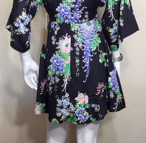 NWT Y2K Cotton Candy Navy Blue Pink Floral Quarte… - image 8
