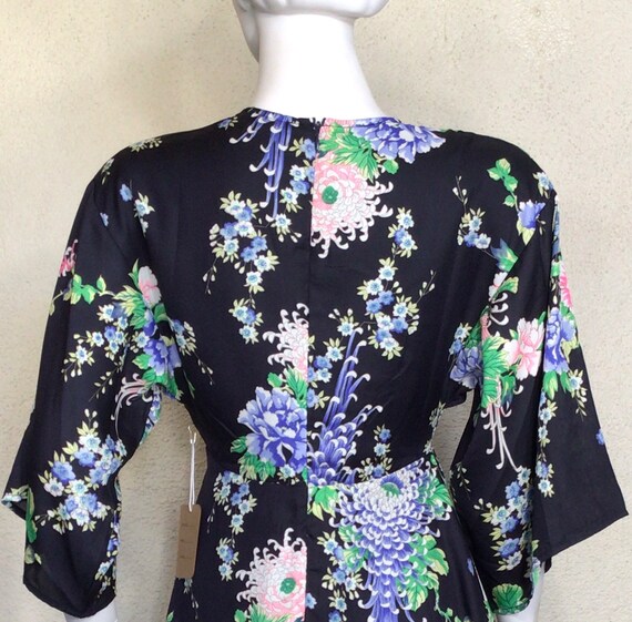 NWT Y2K Cotton Candy Navy Blue Pink Floral Quarte… - image 7