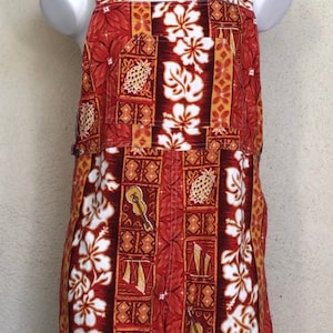 Vintage 80s Hawaiian Jumpsuit Romper: Aloha Tiki Hibiscus Floral