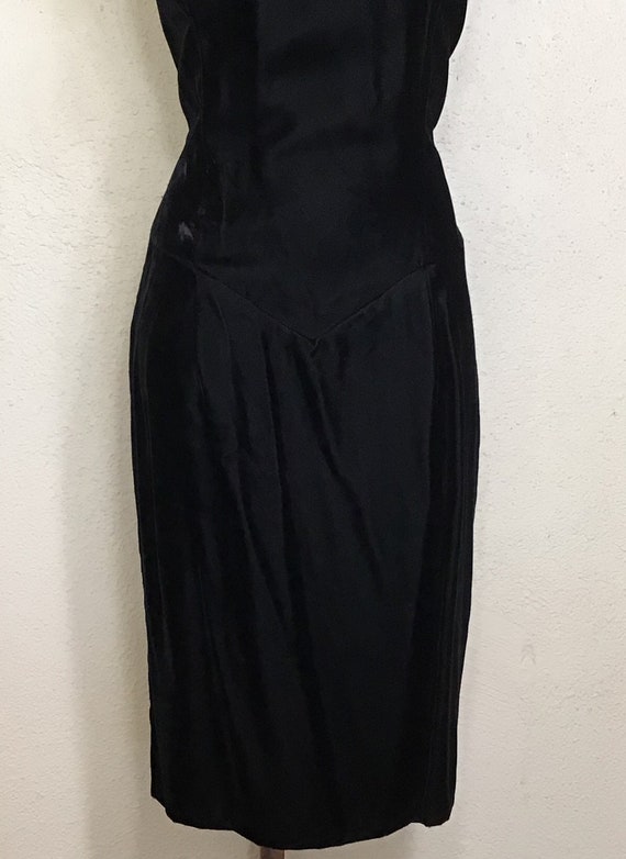 80s Jessica McClintock GunneSax Black Velvet Slee… - image 5