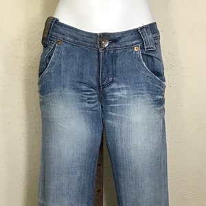 Vintage Y2K Womens / Miss Sixty / Distressed Jeans / Low Waist / Blue Jeans / Straight Leg / Denim Pants / Festival Fashion / Casual Wear
