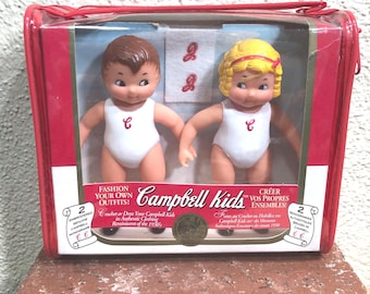 Authentic Campbell's Soup Kids Dolls [rubber] With Original Papers
