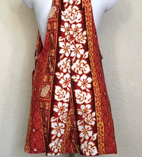 Vintage 80s Hawaiian Jumpsuit Romper: Aloha Tiki … - image 8