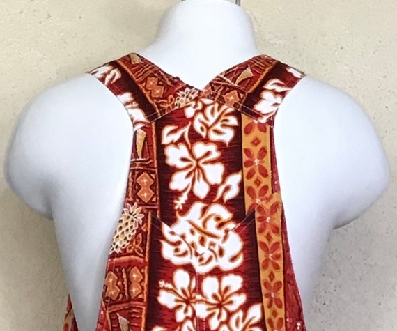 Vintage 80s Hawaiian Jumpsuit Romper: Aloha Tiki … - image 6