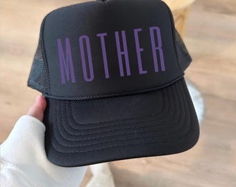 MOTHER Trucker Hat | Mom Hat | Trendy Mom Design | Mom Gift | Mother Gift | Friend Gift