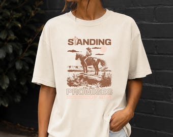 Vintage Western Faith Tee | Christian Tee | Western Graphic | Religious Tee | Christian Gift | Distressed Graphic Tee | Horse Lover Gift
