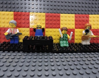 Phish Mondegreen brick figures on stands — Limited edition — perfect jam band collectible gift for any Phan! Includes FREE Phish stickers.