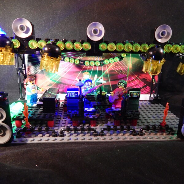 Disco Biscuits Camp Bisco STAGE custom built of Lego bricks NOT a biscuit shirt pin sticker STS9 Phish Aucoin, Brownstein , Jon Gutwillig "B