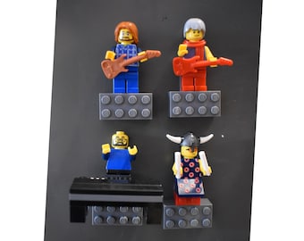Phish Magnet + FREE Phish Sticker /Trey Anastasio/Mike Gordon/Page McConnell/Jon Fishman Donuts/CUSTOM built of Lego bricks /NOT a Pin Shirt
