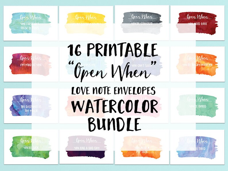 open when letter envelopes printable envelope template long etsy