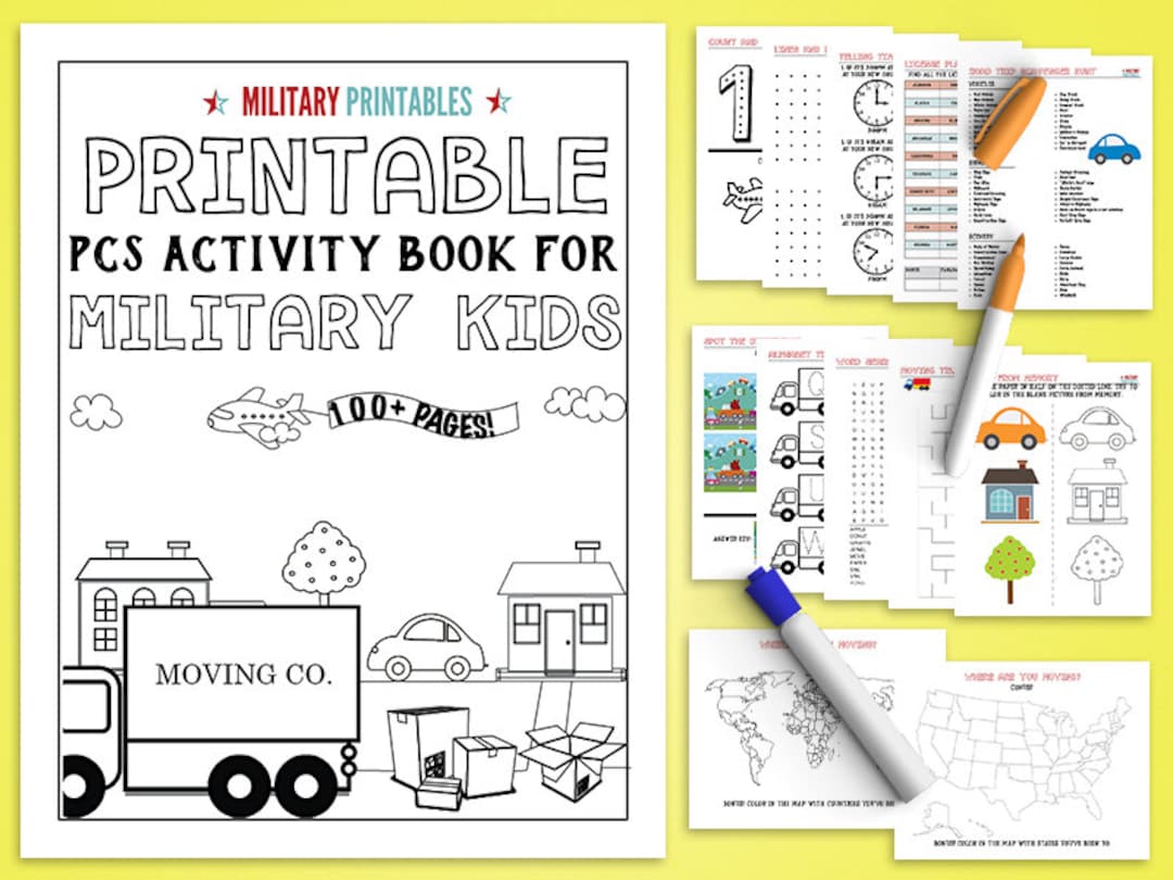 PCS Binder Printable Kids, Printable Coloring Pages Kids, Quiet Book ...