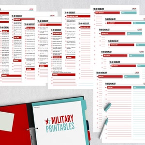 PCS Binder Printable, Military Move Planning Kit, PCS Binder and Checklist, Moving Binder Organizer, Military Family Planner Organizer image 3