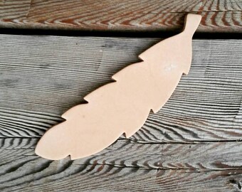 Blank Leather Feather