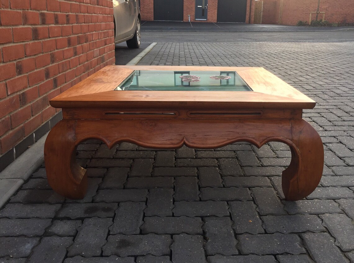 Koi Fish Pond Table Indonesian Low Table Unique Artwork | Etsy