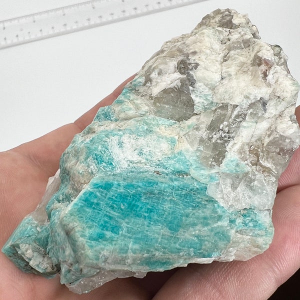 Amazonite - Segment of Microcline Feldspar var. Amazonite from Bear Creek, El Paso County, Colorado