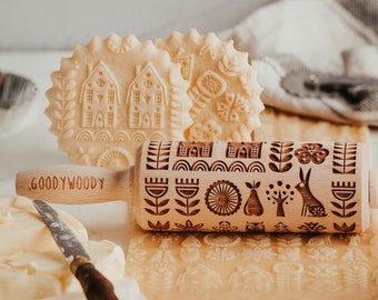 Prosperveil Valentines Day Embossed Rolling Pin Heart Patterned Wooden Rolling Pins for Baking Fondant Cookies Kitchen Embossing Tools Large Hearts Prosperveil Valentines Day Embossed Rolling Pin Heart Patterned Wooden Rolling Pins for Baking Fondant Cookies Kitchen Embossing Tools Large Hearts