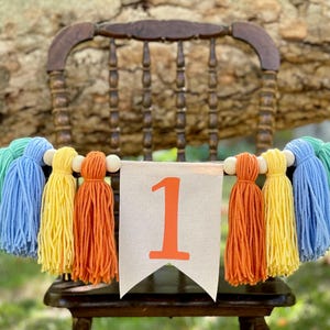 Customizable First Birthday Highchair Banner, First Birthday High Chair Banner, Birthday Banner, Cake Smash