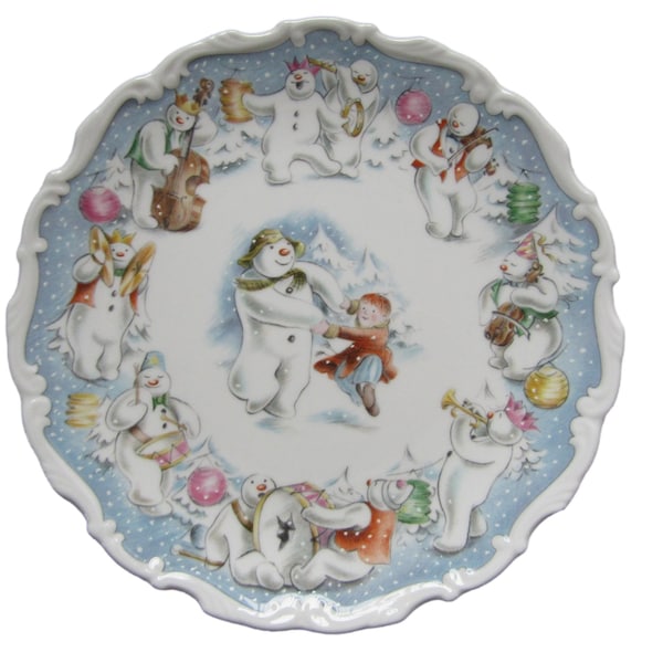 Dance Of The Snowman Plate - Royal Doulton Snowman Gift Collection - First Quality -Made In England 1985