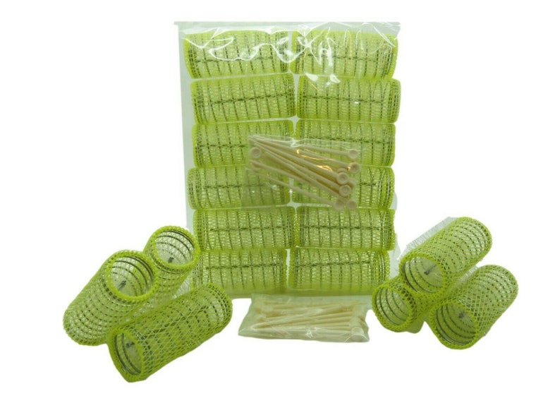 28mm Wire Brush Rollers Hair Curlers With Pins Vintage Etsy