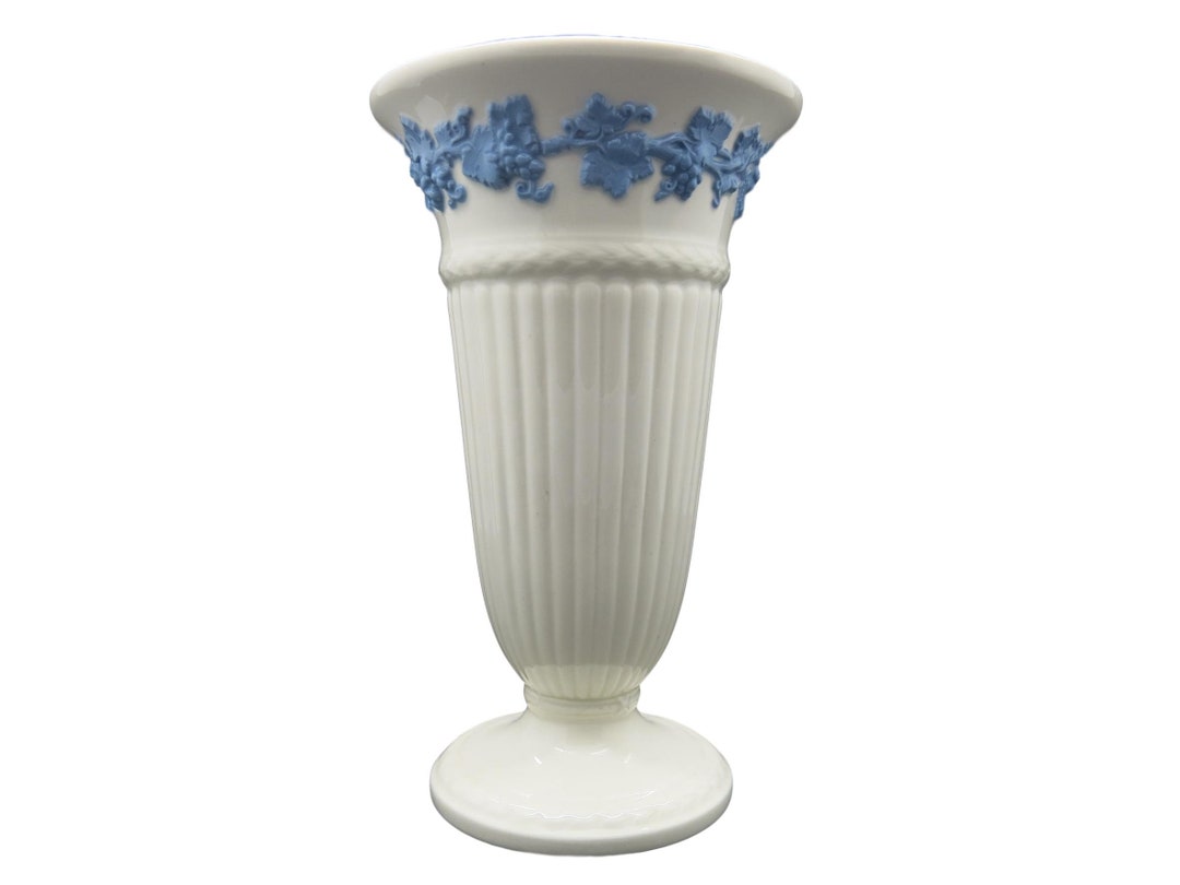Wedgwood Vase White Queensware 6.75 Inch First Quality Made in England