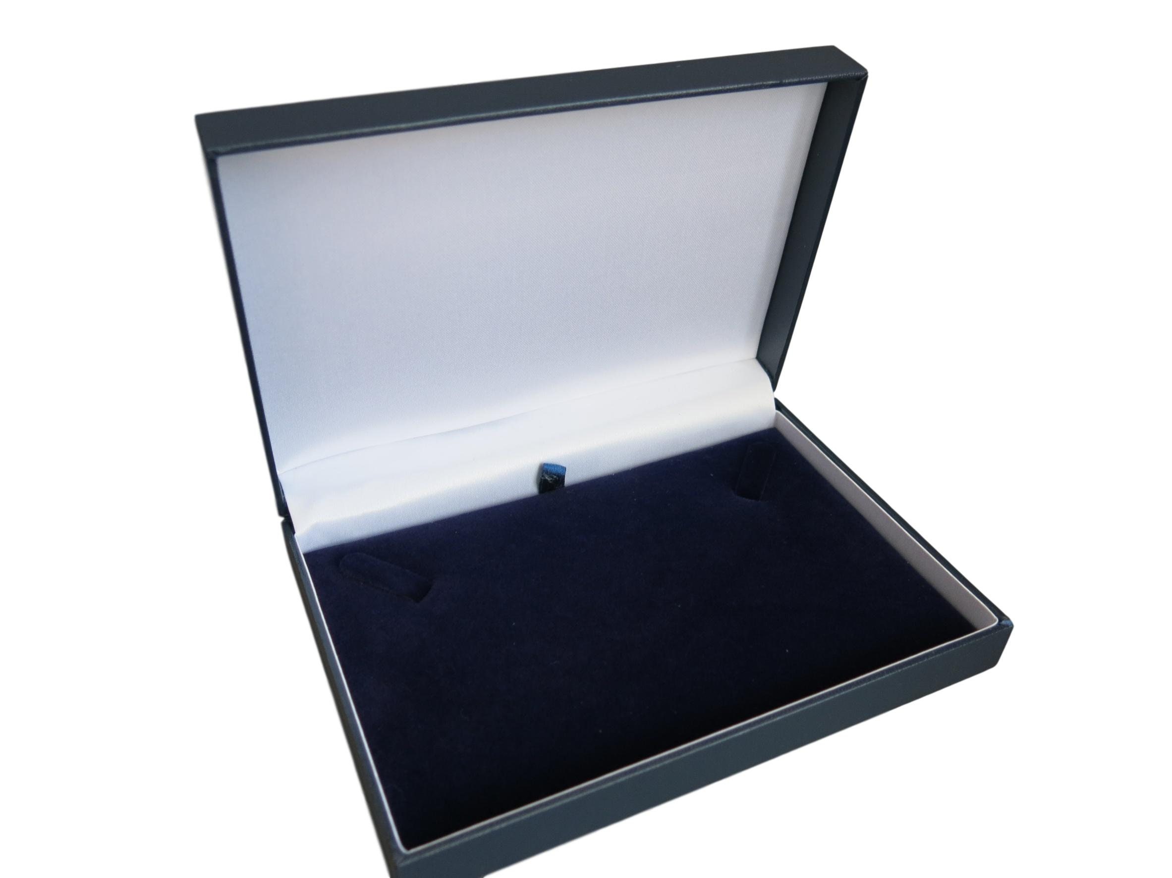 Slim Leatherette Jewellery Gift Box Satin-lined for Bracelet 1 or 4 