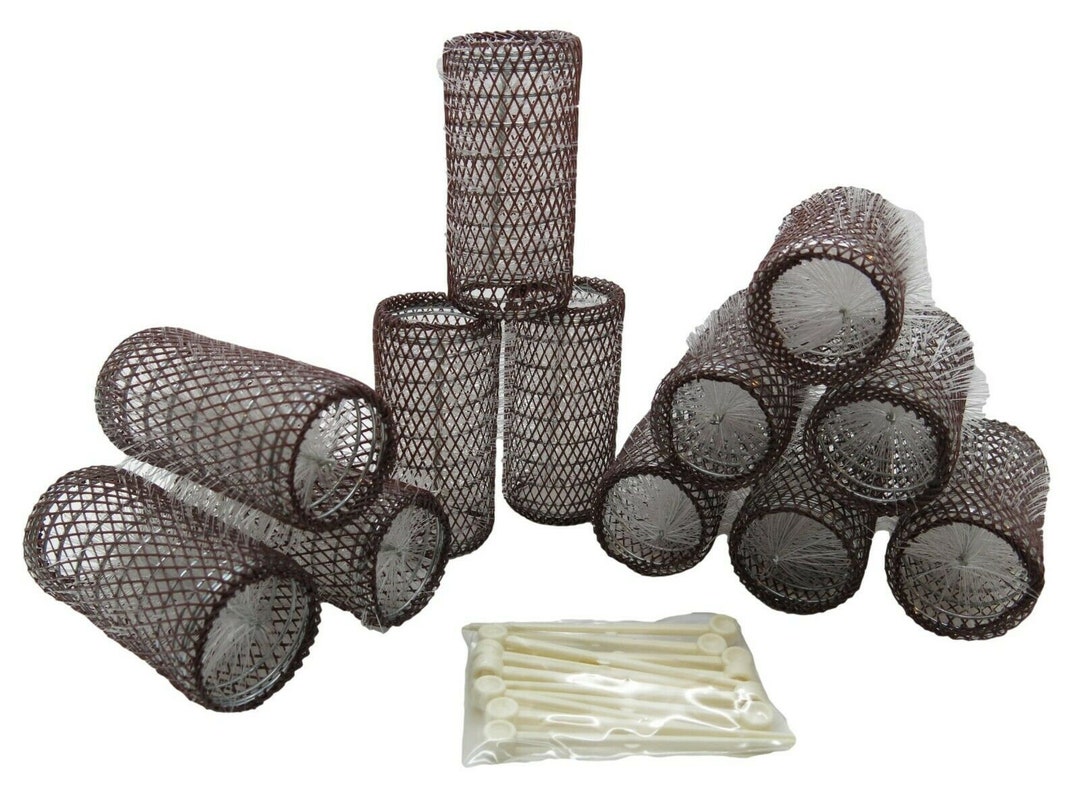 Large 38mm 1.5 Wire Brush Rollers Hair Curlers With Pins Vintage Traditional Hair Styling - Etsy