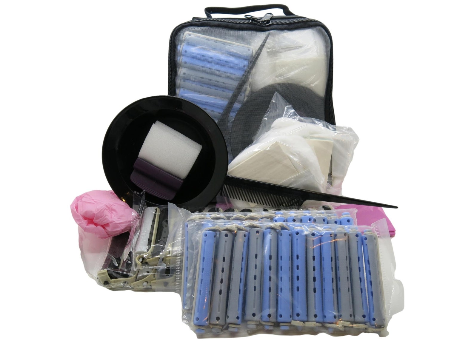 Hair Perm Accessory Kit Loose Curls 48 Rods Bowl Papers Cap Etsy UK
