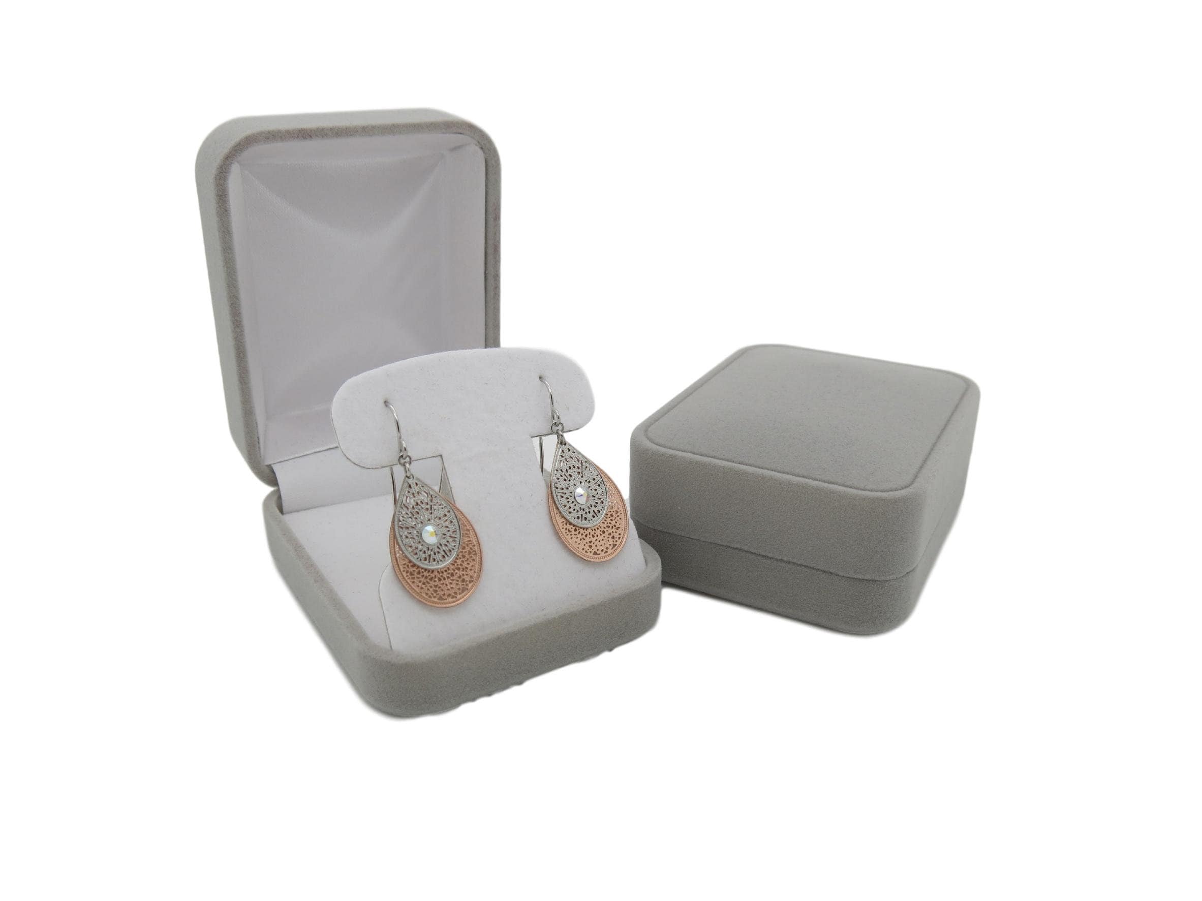 Velvet Earring Box Jewellery Display Case Clip Earrings Post | Etsy