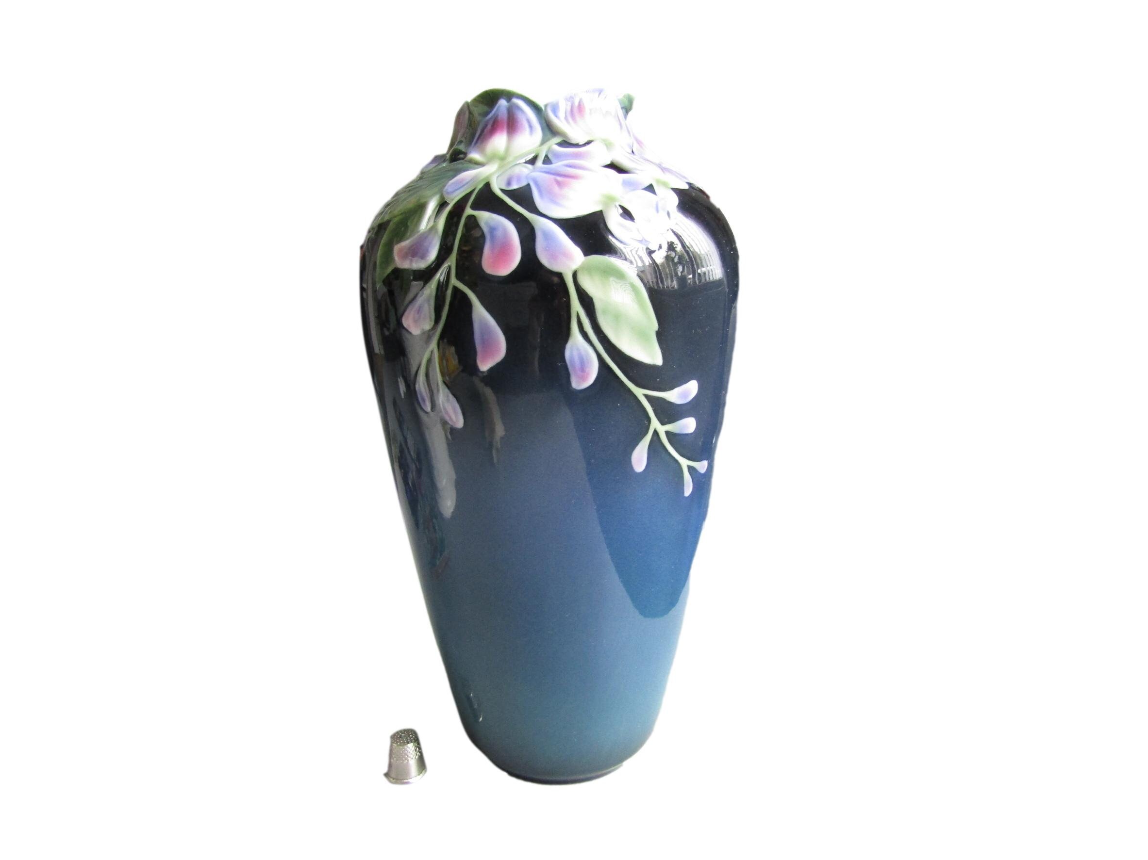 Franz Porcelain 12inch Wisteria Vase XP1817 Fine Porcelain Etsy
