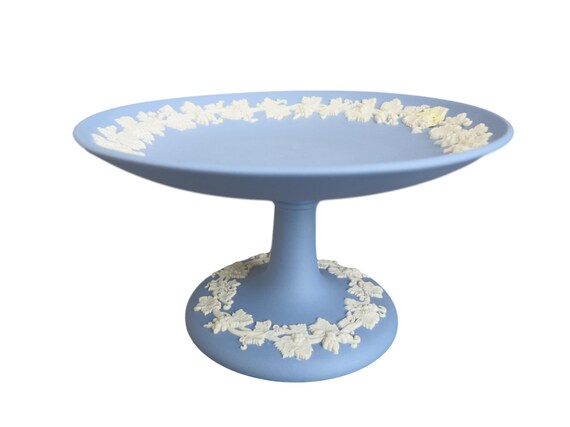 Wedgwood Jasper Compote Footed Pedestal Tazza Cake Stand Made in