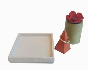 Square Concrete  Tray 4 inch, FREE SHIPPING