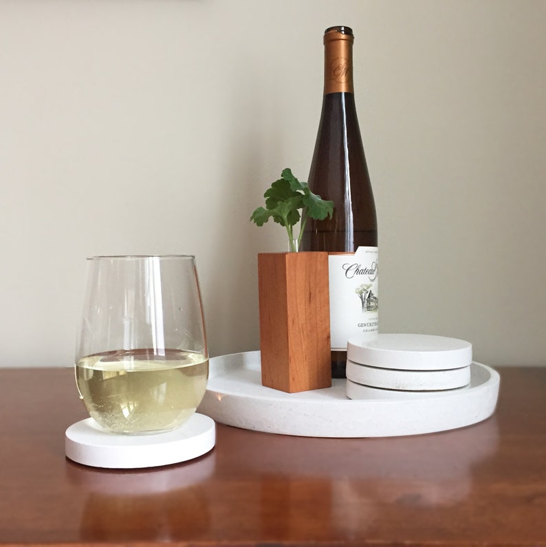 Concrete Coasters With Cork Bottom Etsy