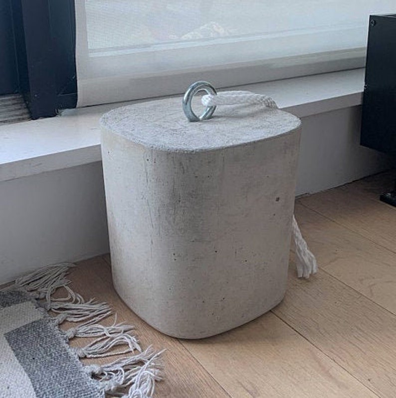 Extra Large Door Stop Concrete Door Stop 25 Pound Door Stop Etsy