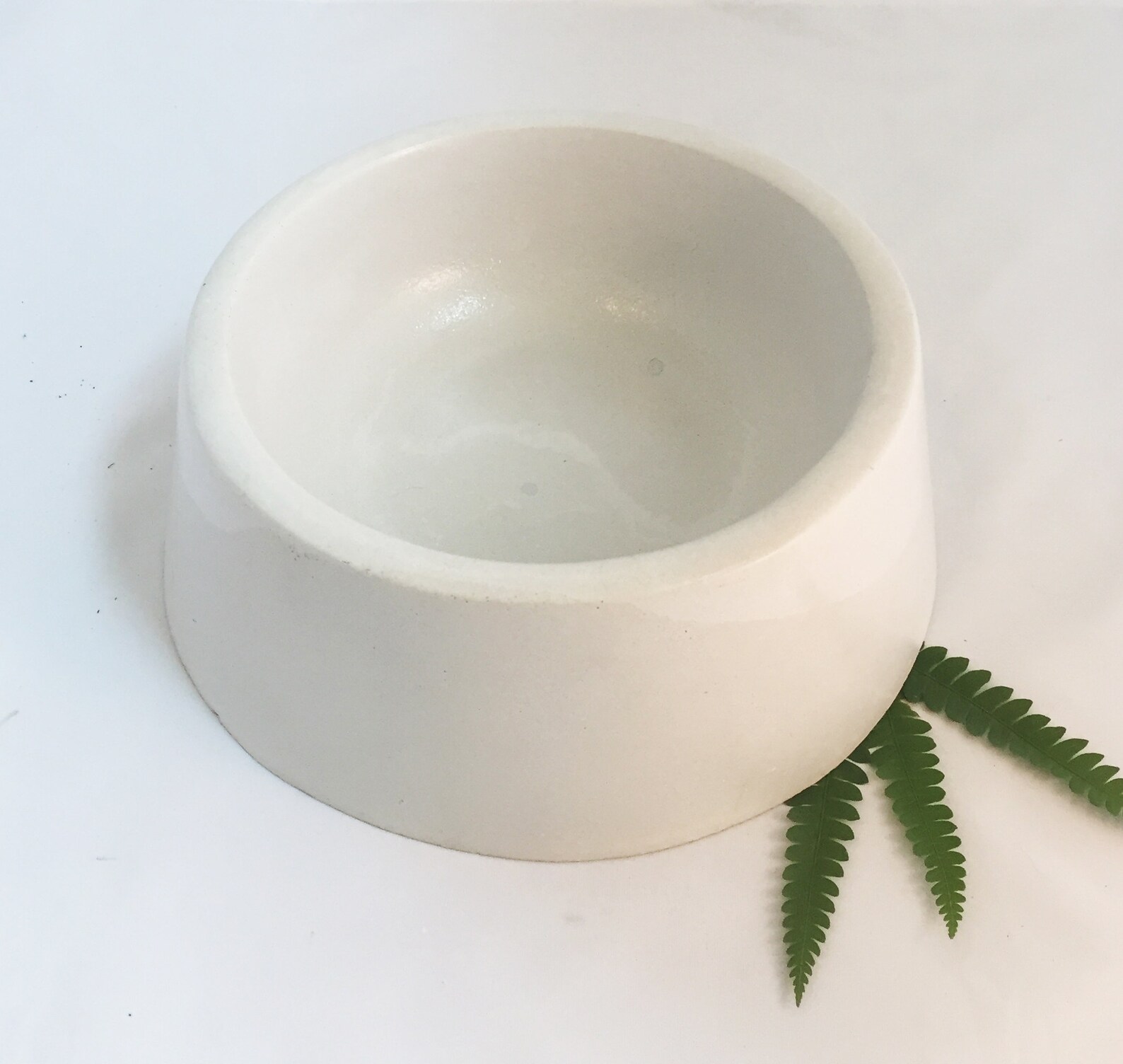 Medium Concrete Dog Bowl Pet Bowls Etsy