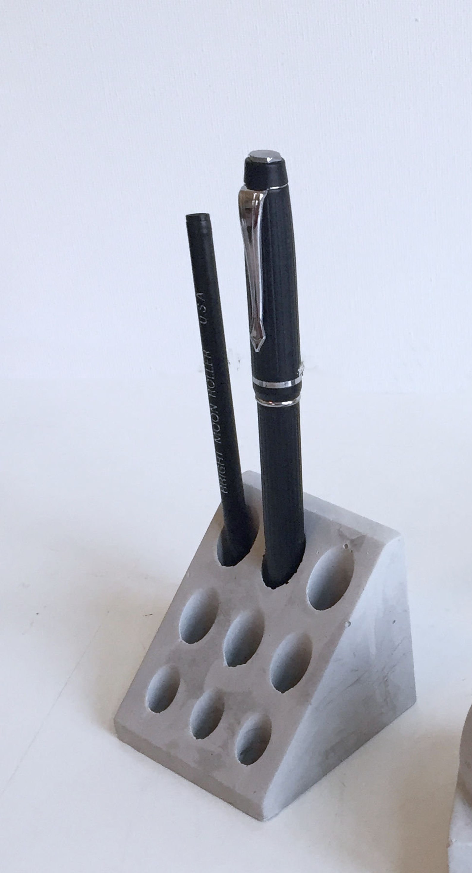 Decorative Concrete Desk Accessories Set of 5 Etsy