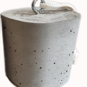 Extra Large Door Stop, Concrete Door Stop- 25 Pound Door Stop, Heavy Door Stop- Cylinder Door Stop