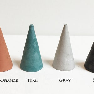 Concrete Ring Cones | Ring storage | Ring Display | Ring Holder | Concrete Jewelry Display | Jewelry Organizer