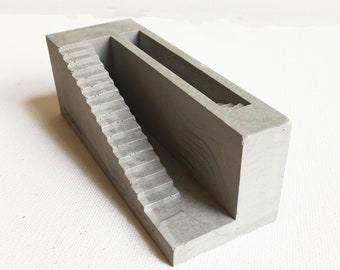 Concrete Stair Business Card Holder