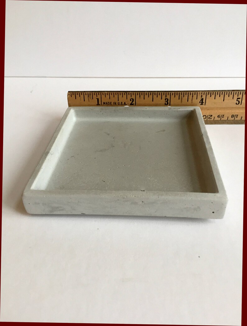 Square Concrete Tray 4 inch, FREE SHIPPING image 9