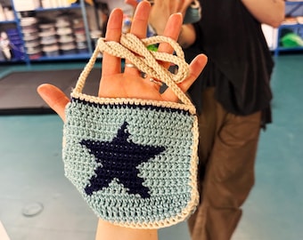 Crochet Star Bag Pattern – Easy Small Crossbody Crochet Bag PDF – Beginner-Friendly Purse Pattern – Minimal Modern Design DIY