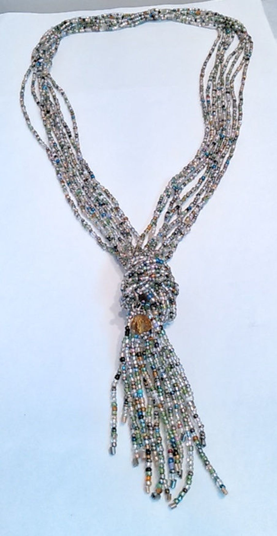 Long seed bead necklace Clearance