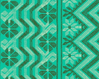 Per 1//4... Amy Butler Bright Heart Passionate Papaya Cosmo Weave Cotton Fabric